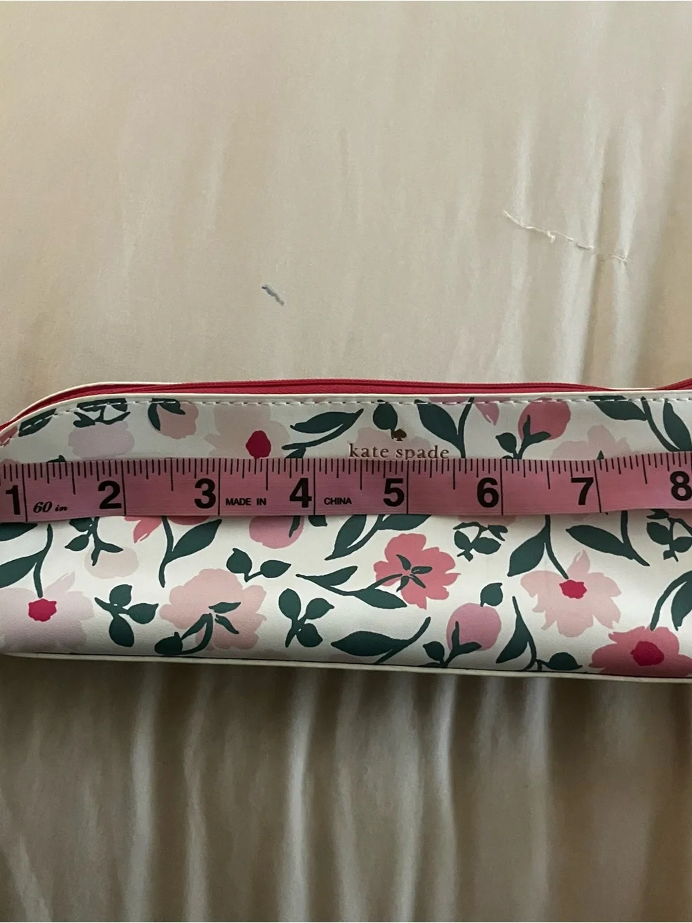 Kate Spade New York Floral Pencil Case Set with Ruler, Eraser, & Sharpener NWT